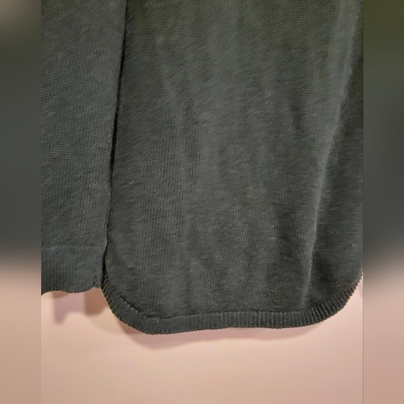 Sonoma Cable Knit Forest Green long sleeve sweater Size M - Picture 4 of 7